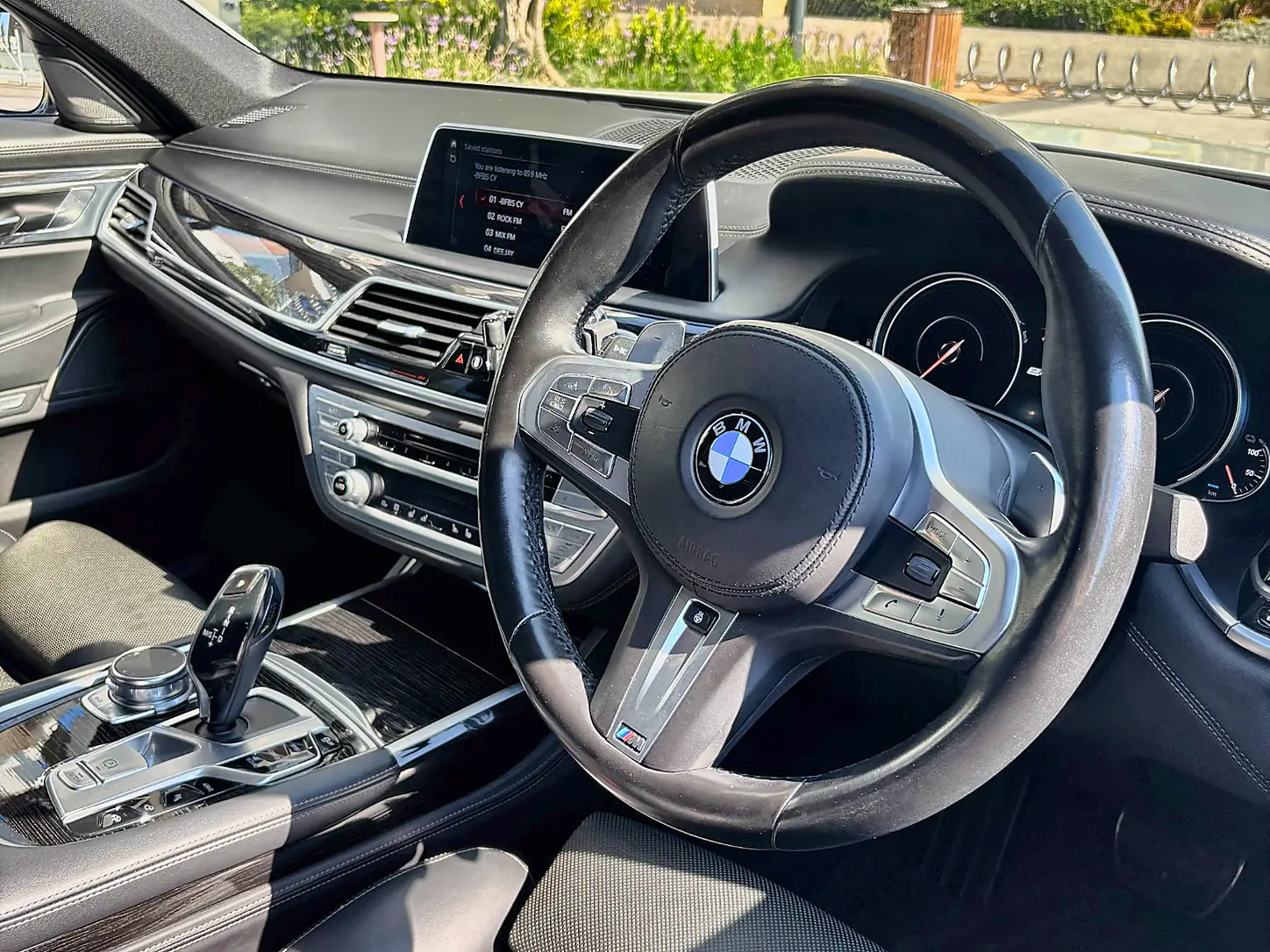 BMW 740e M Sport - driver cockpit and premium interior