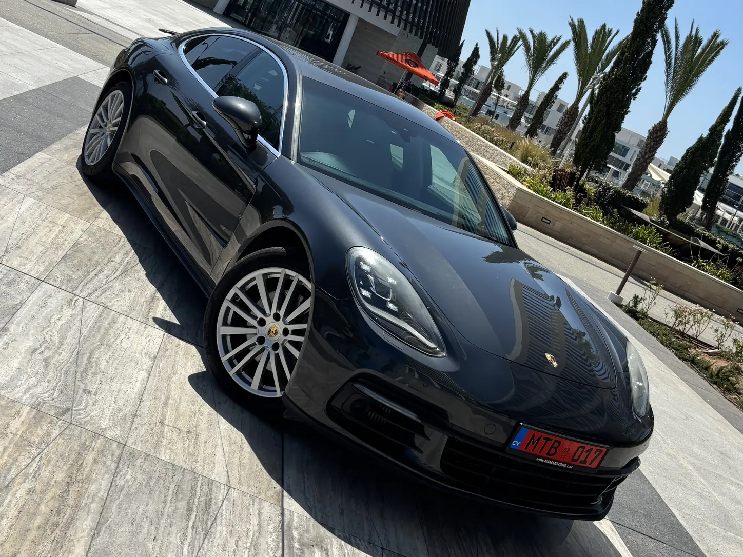 Grey Porsche Panamera